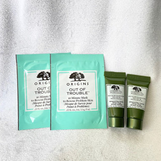 [專櫃小樣］ORIGINS 品木宣言 奇蹟抗痘面膜3ml 青春無敵健康光潤精華液5ml