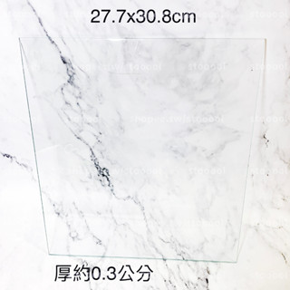 【二手 玻璃片 3片 27.7x30.8cm】玻璃 層板 公仔櫃 配件 櫥櫃 收納櫃 玻璃櫃 展示櫃 模型櫃 魚缸 加蓋