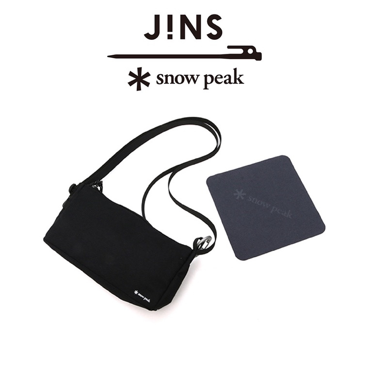 全新 現貨 日本 JINS 聯名 Snow Peak 第 2 彈 限量 鈦金屬掛鉤 斜背包 小物包 墨鏡包 休閒包 眼鏡