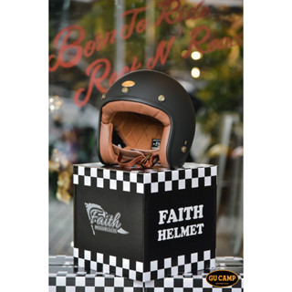GU CAMP騎士部品（現貨）免運優惠 Faith Retro II 復古 小帽體 3/4 安全帽 消光黑