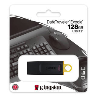 Kingston 金士頓 DataTraveler Exodia 128G USB3.2 隨身碟 五年保 黑