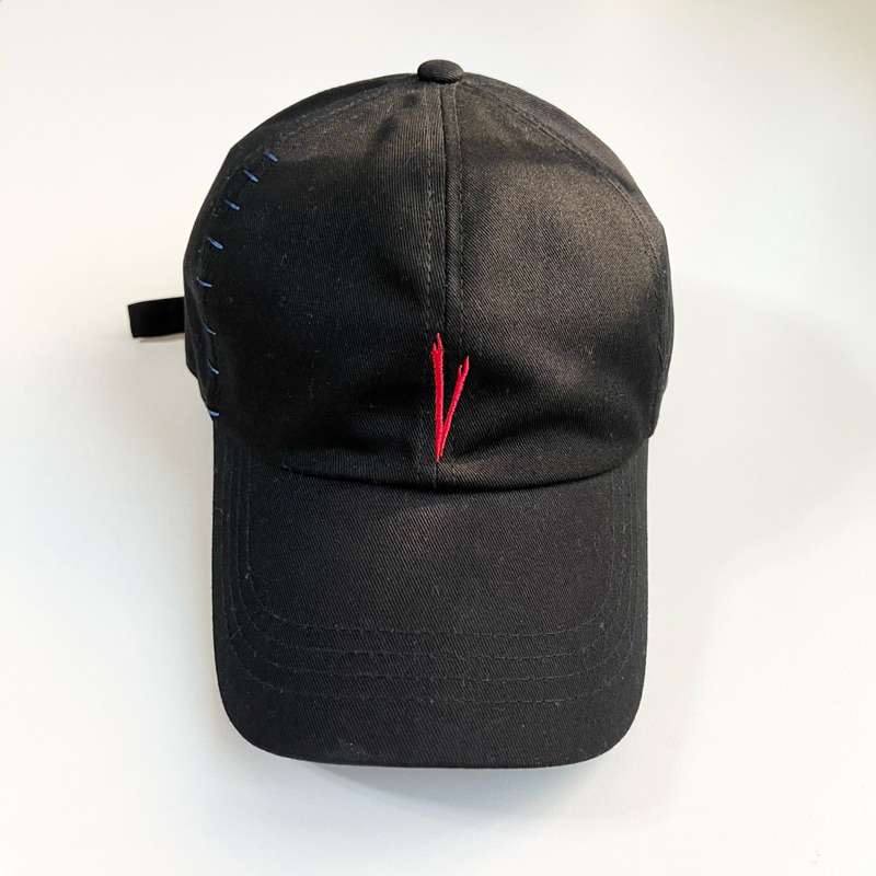 &lt;二手配件&gt; Vibrate Ball Cap Black 紅色V刺繡Logo 可調式 棒球帽 老帽 黑