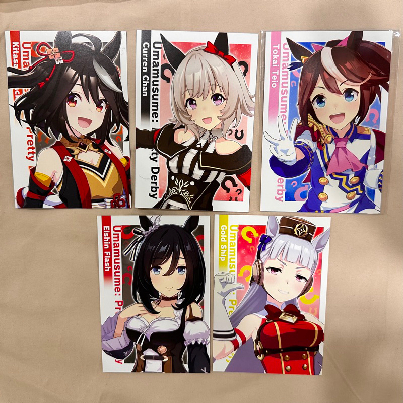 🍭Ruo🍭 日貨 賽馬娘 馬娘 ANIMATE 特典 角色 明信片 卡片 真機伶 東海帝王 北部玄駒 榮進閃耀 黃金船