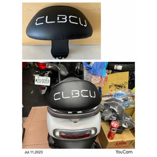 【KUO車業】全台首賣三陽CLBCU機車黑鐵鏽字大靠背/SYM蜂鳥125機車白鐵鏽字大靠背 送1秒夾手機架