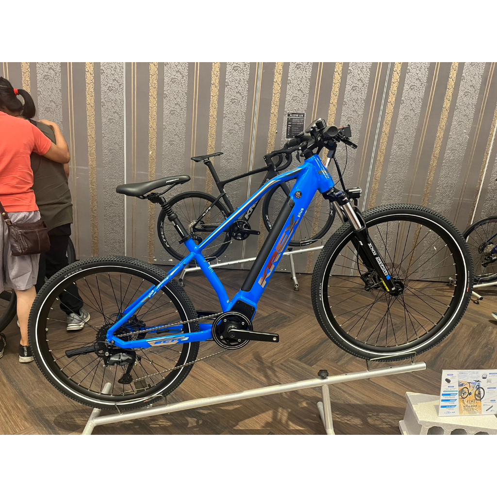 KREXplus E-bike ECM2 電動輔助自行車 登山車 平把 湖水綠 鐵灰 天空藍 shimano cues