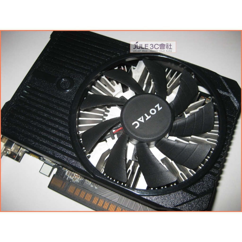 JULE 3C會社-索泰ZOTAC GTX1050ti DDR5 4GB/單風扇/免外接電源/良品 顯示卡