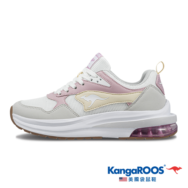 KangaROOS美國袋鼠鞋 女鞋 CAPSULE 2 太空科技 氣墊跑鞋 運動鞋 [KW32273]米粉鵝黃【巷子屋】