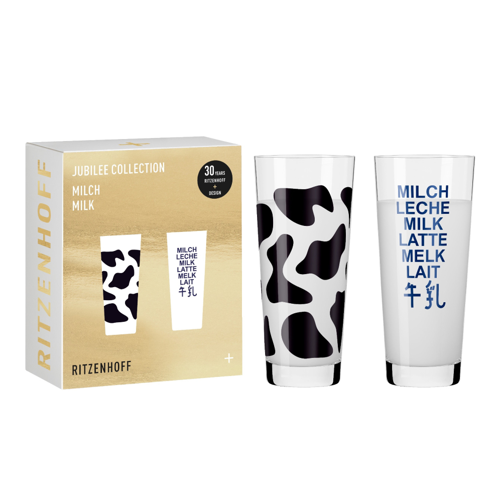 【德國RITZENHOFF】30周年限量牛奶紀念對杯組(1組2入)《拾光玻璃》水杯 酒杯 對杯組