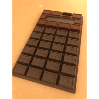 巧克力造型 玩具 計算機 辦公室療癒小物 太陽能免電池