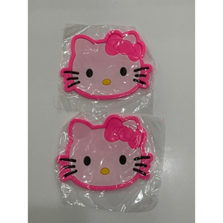 《24H出貨免運》台灣現貨 可愛貓咪杯墊 卡通立體矽膠墊 橡膠杯墊 Kitty粉紅杯墊防水防熱 粉邊