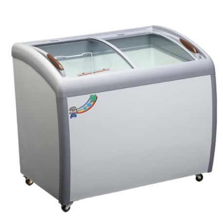 弧型玻璃冷凍櫃 一路領鮮 4尺2 XS-360YX 冰櫃 展示櫃 對拉臥式 冷凍冷藏櫃 一機兩用