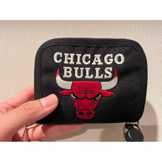日本 正版 芝加哥公牛隊 零錢包 錢包 附背帶 短夾 NBA 懷舊 籃球隊 麥可喬丹 麥克喬丹 喬丹 多夾層