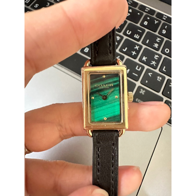 coach 經典祖母綠手錶 手錶 細錶袋 女性手錶 穿搭手錶