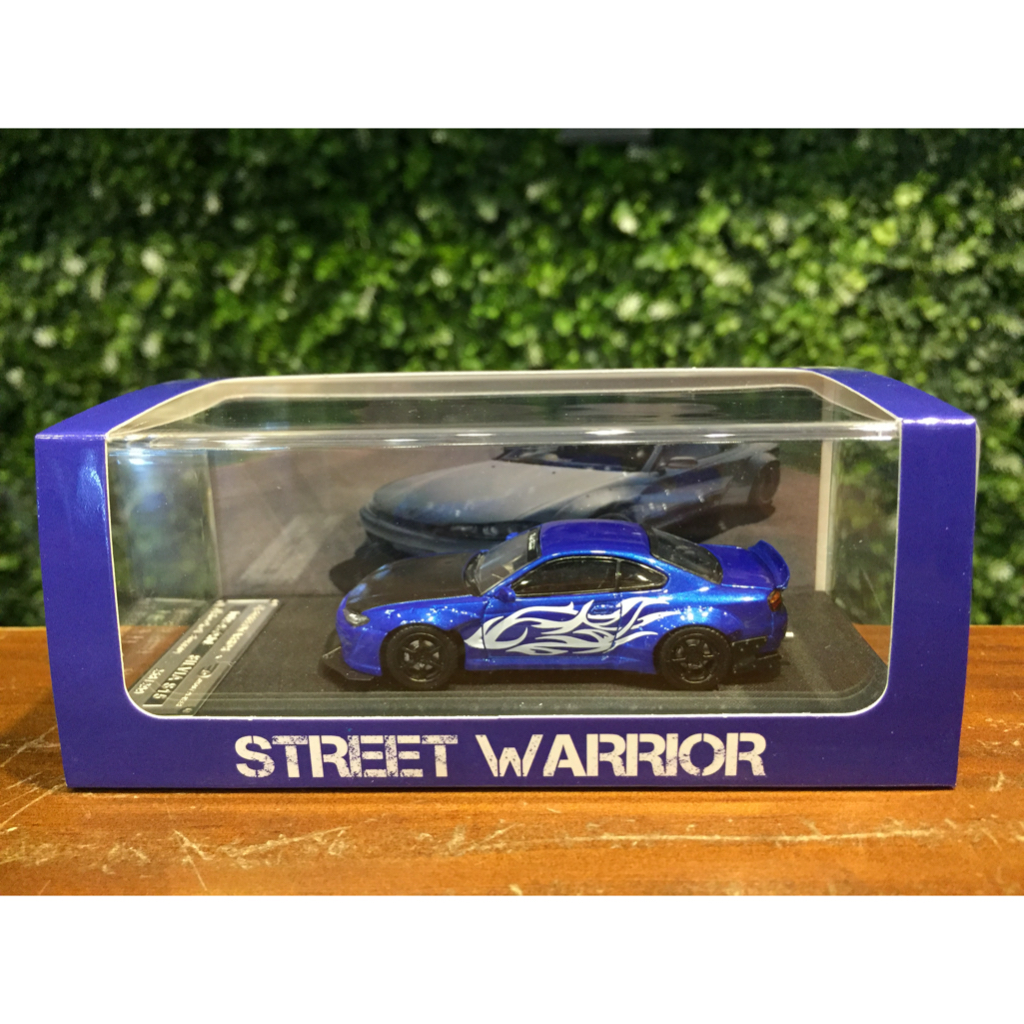 1/64 StreetWeapon Pandem Nissan Silvia S15 Blue【MGM】