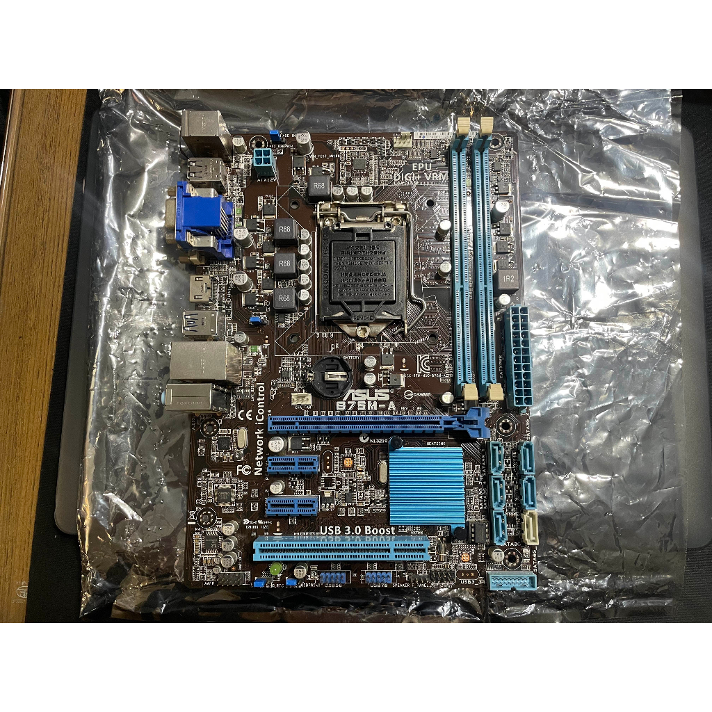 二手品/ 華碩ASUS B75M-A B75晶片/DDR3/USB3/LGA1155 主機板