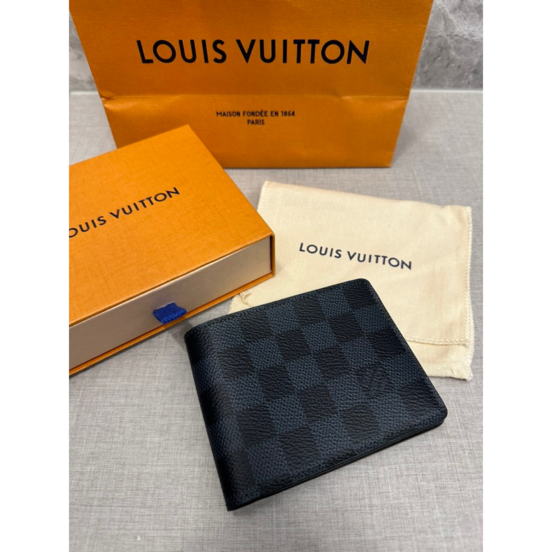 Louis Vuitton LV 經典棋盤格男用八卡皮夾/短夾