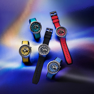 【SWATCH】BIG BOLD IRONY 金屬大錶 不鏽鋼 手錶 黑/紅/黃/綠/藍 (47mm) 綜合賣場