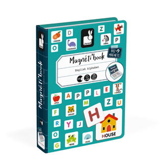 Janod 磁鐵遊戲書-英文字母拼字 3700217327125