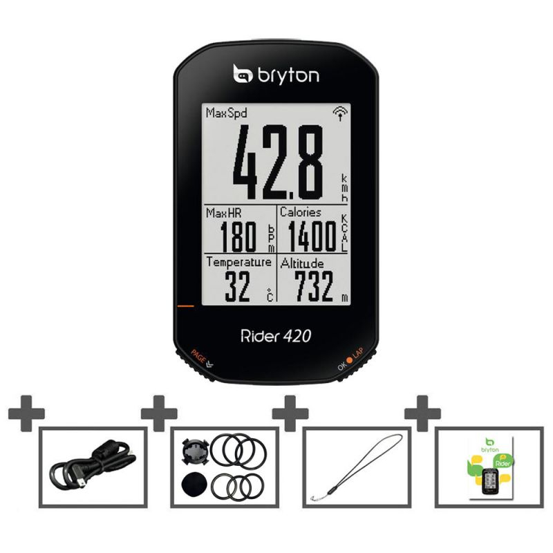 Bryton Rider 420 GPS自行車智慧訓練記錄器/碼錶/車錶/里程器 -石頭單車
