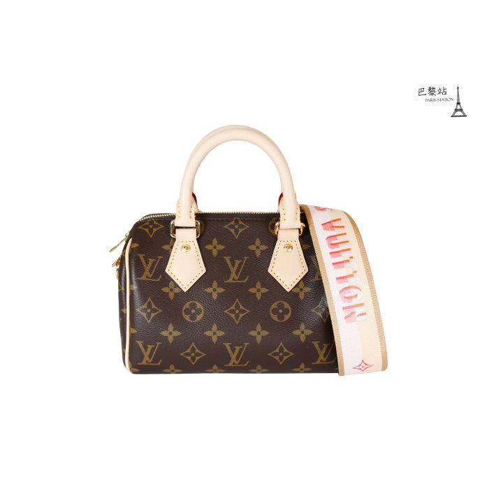 【巴黎站二手名牌專賣店】＊全新現貨＊LV 路易威登 真品＊M46594經典花紋粉寬背帶兩用波士頓包20