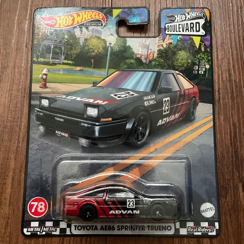 Hot Wheels 風火輪 BOULEVARD  林蔭大道 TOYOTA AE86 SPRINTER ADVAN塗裝