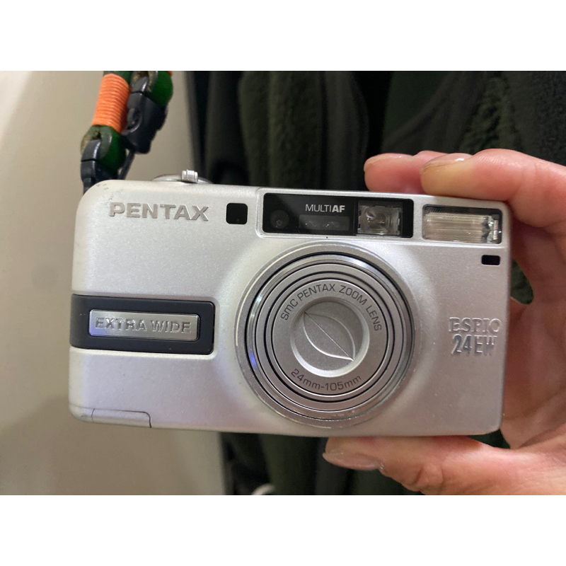 Pentax espio 24 ew，稀有的24mm超廣角隨身傻瓜底片機