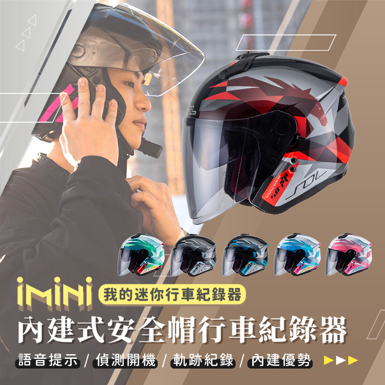 【iMiniDV-X4C｜內建式安全帽行車記錄器｜SOXP獨角獸】SOL SO-XP 安全帽 3/4罩安全帽 內墨鏡