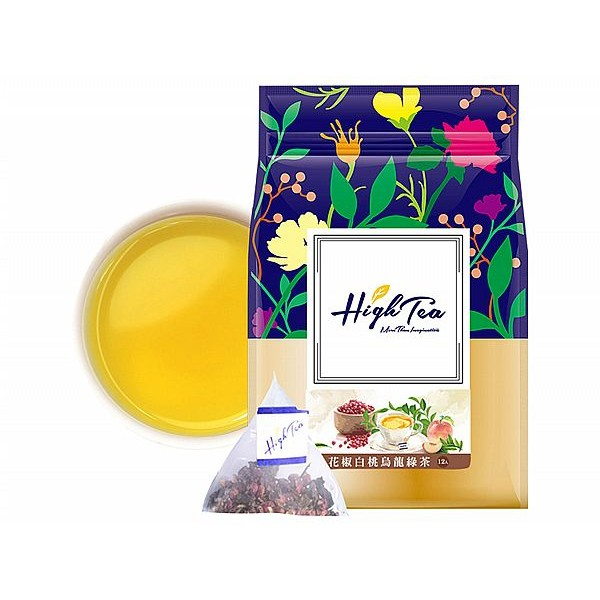 High Tea 花椒白桃烏龍綠茶(2.5gx12包／袋)【小三美日】DS012840