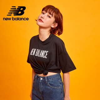 【New Balance】 NB 涼感短版圓領短袖上衣_女性_黑色_WT33172BK