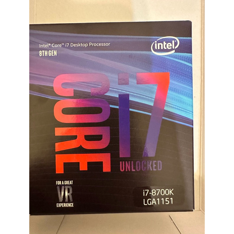 ［保留中］Intel Core i7-8700k 處理器 正式版CPU 3.7G 1151腳位 6核12線