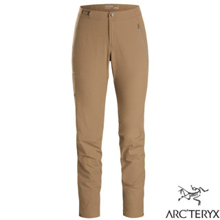 【ARCTERYX 始祖鳥】女款 輕量彈性耐磨快乾軟殼長褲 Gamma 登山健行褲 休閒長褲 深帆布棕 30602