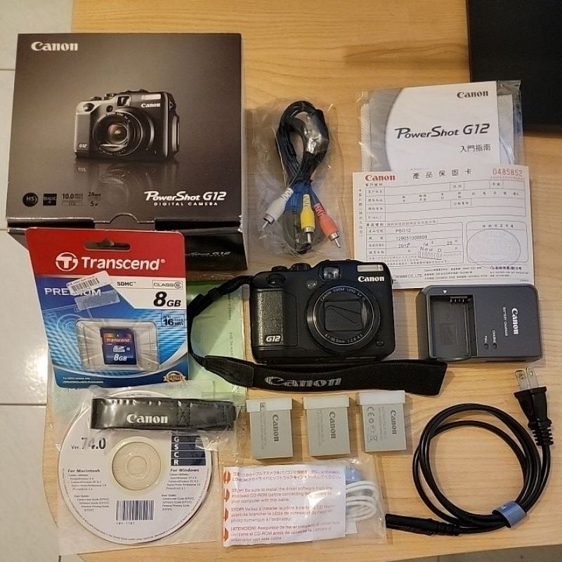 [二手現貨, 特價優惠] Canon PowerShot G12 經典類單眼相機 (附原廠電池三顆) 台灣公司貨
