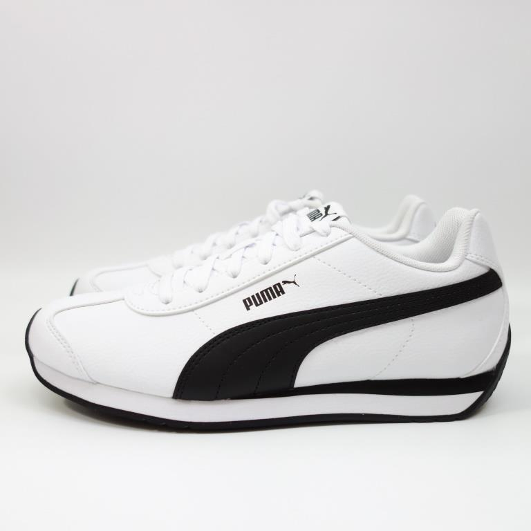 [麥修斯]PUMA Turin 3 383037 06 38303706 休閒鞋 賽車鞋 皮革 白黑 情侶款 男女款