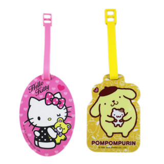 卡漫城 - 特價 三麗鷗 姓名 吊牌 ㊣版 Hello Kitty 掛牌 識別 剩 凱蒂貓 行李箱 書包 名牌套 2入