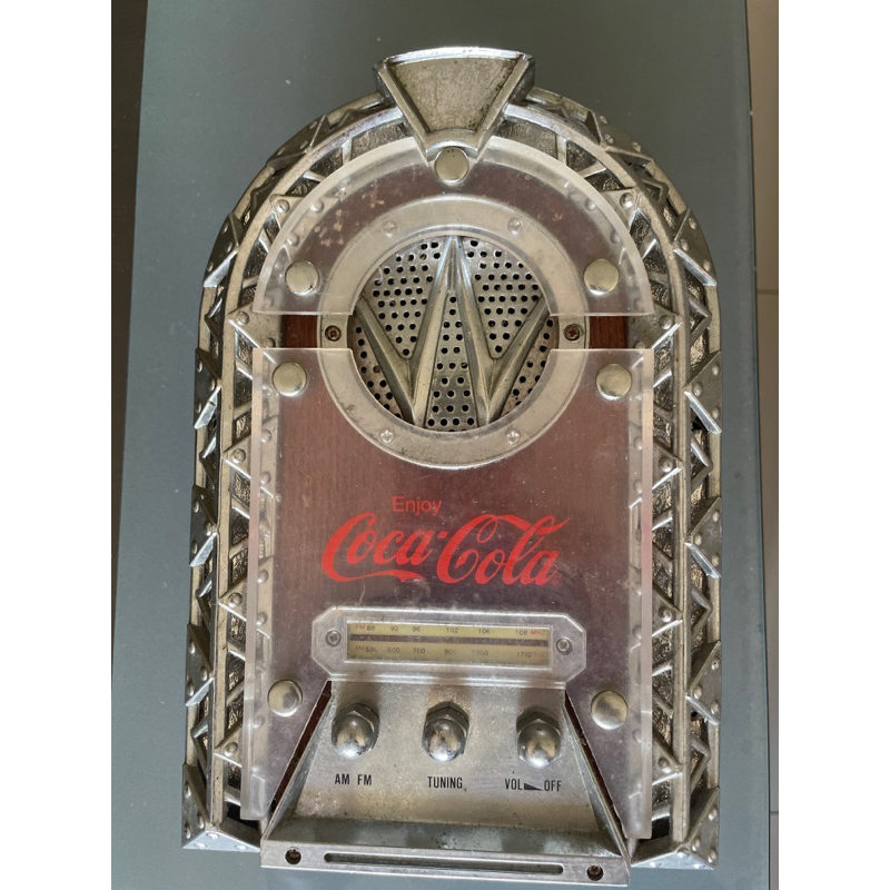 可口可樂復古版收音機，古董收藏品