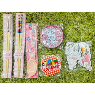 日本 Sanrio 三麗鷗 草莓雜誌 Melody 蛋黃哥 許願兔 Kitty 大耳狗 筷子 湯匙 磁鐵 鏡子 鐵盤