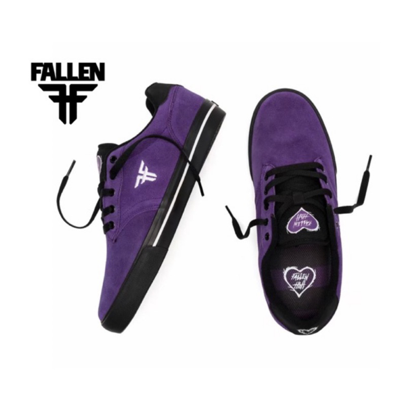 美國代購🇺🇸 FALLEN滑板鞋 麂皮 THE GOAT PURPLE BLACK系列  紫色 正品