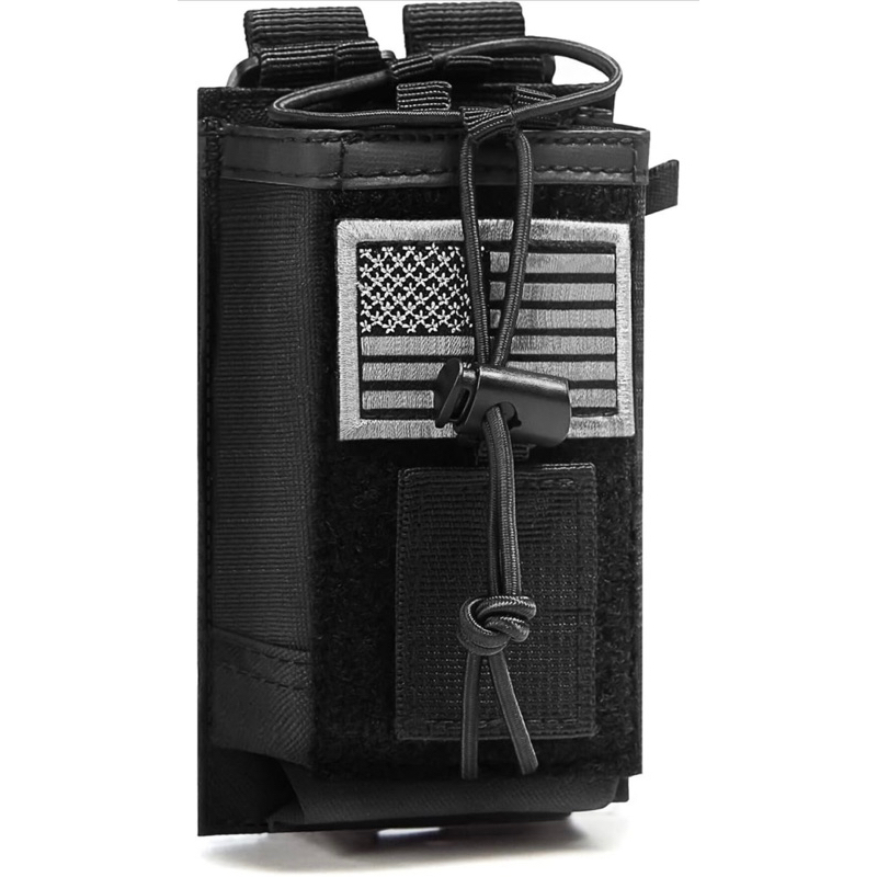 LUITON 戰術Molle無線電套 1000D尼龍 附贈美國國旗士氣章 激似5.11款 #58718 HSGI