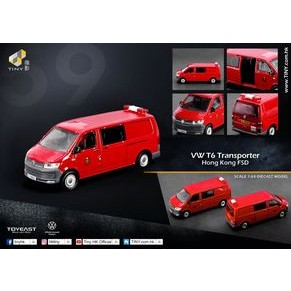 +小玩家+ TINY 微影 59 福斯 T6 Transporter 香港消防處 消防車 指揮車 出清特惠