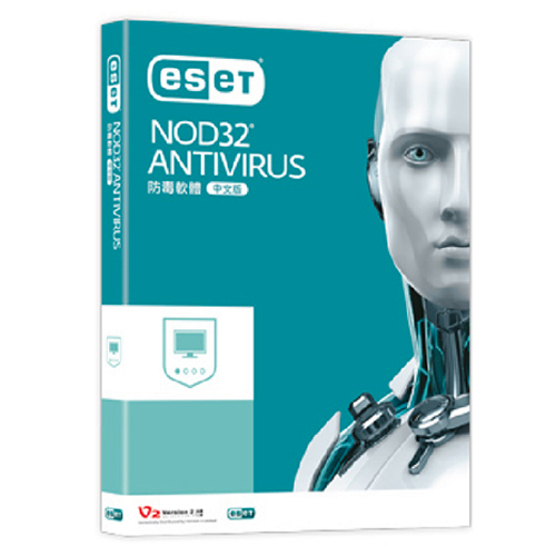 【也店家族 】代理商貨_ESET NOD32 Antivirus 1機3年 防毒軟體  Antivirus 6.0版