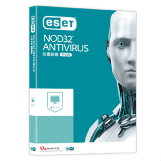 【也店家族 】代理商貨_ESET NOD32 Antivirus 1機3年 防毒軟體 Antivirus 6.0版