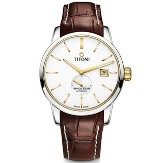 【私聊甜甜價】TITONI 梅花錶 獨立小秒針 機械腕錶 83638SY-ST-606 / 40mm