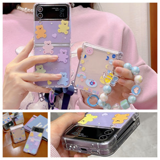 Samsung 三星zflip3手機殼 Galaxy三星zflip4保護套 zflip5 zflip6保護殼 火箭 小熊