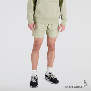 New Balance 男裝 短褲 梭織 7吋 美版 綠【運動世界】MS33513FUG