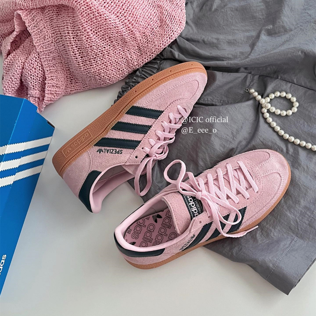 ICIC▹Adidas HANDBALL SPEZIAL 黑粉 粉 莓粉 藍 絨面革 焦糖底 IF6561 IF6564