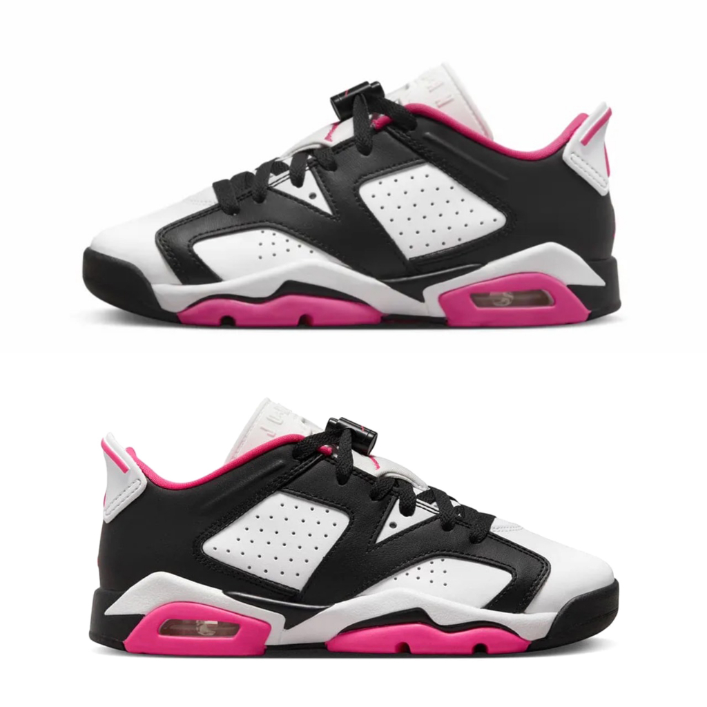 [歐鉉]NIKE AIR JORDAN 6 RETRO LOW GS 黑白粉 AJ6 大童鞋 女鞋 768878-061