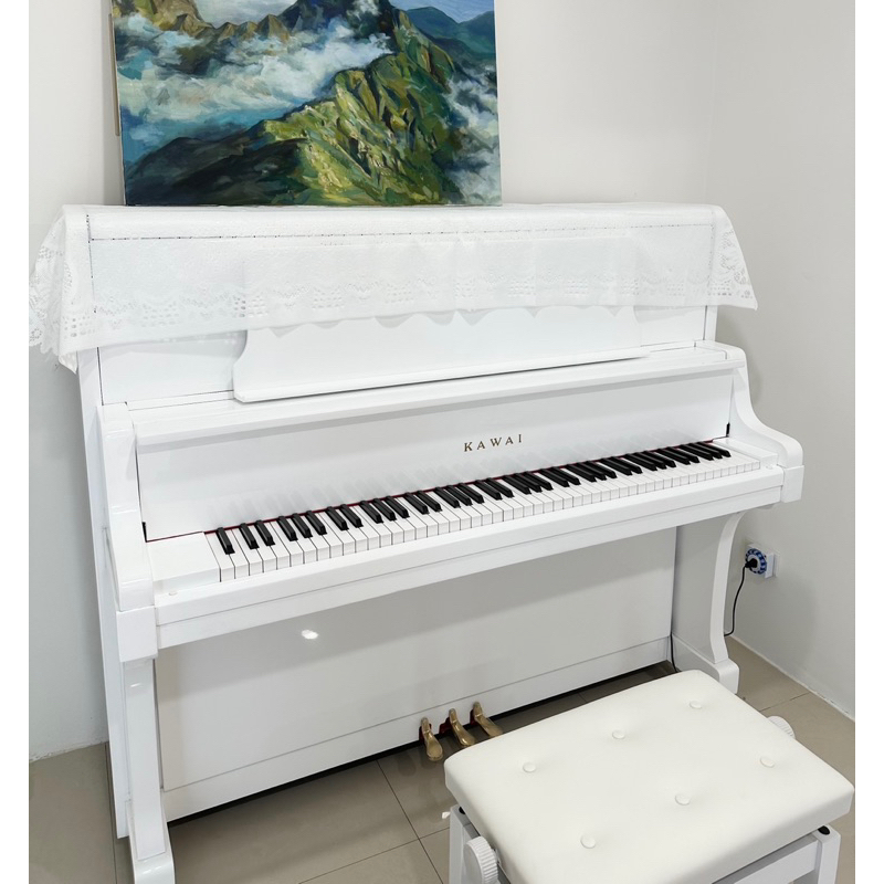 嚴選預訂 河合 KAWAI US8X 白色鋼琴 大譜架 演奏式鋼琴  豪華 3號琴 二手鋼琴 中古鋼琴 漢麟樂器 鋼琴店