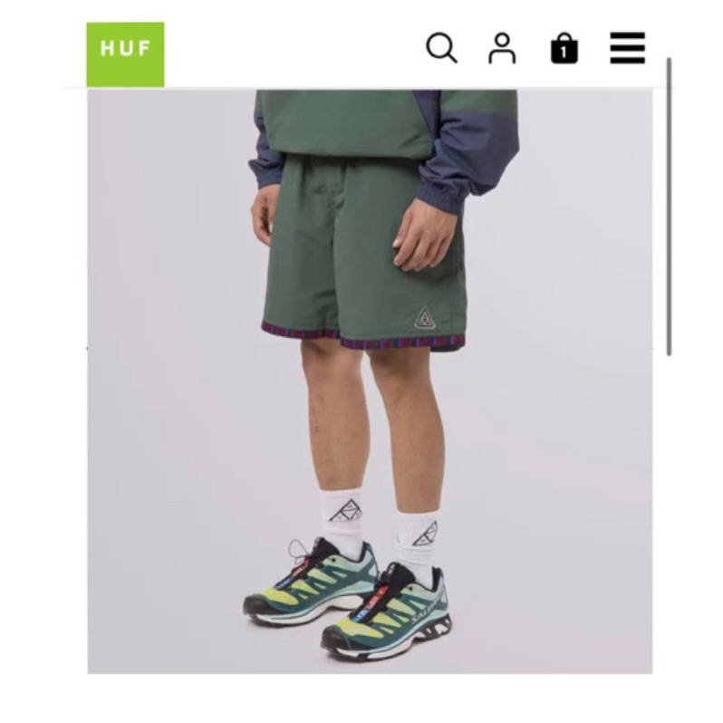 🇯🇵Huf Men Teton Tech Shorts-Forest 速乾短褲 潮流 滑板 正品代購 民族風 編織圖騰