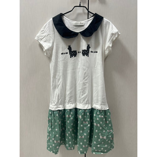 (二手)Dailo 女大人短袖洋裝 短洋 阿拉夏風格 size：ML