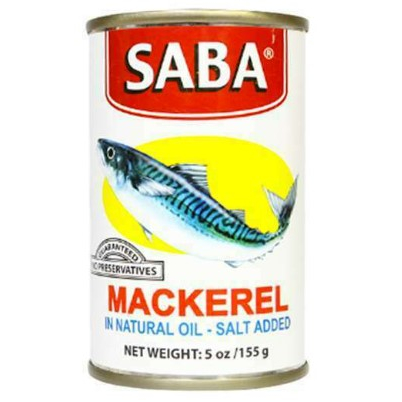 155g Saba mackerel putih dalam minyak alami 鯖魚罐
